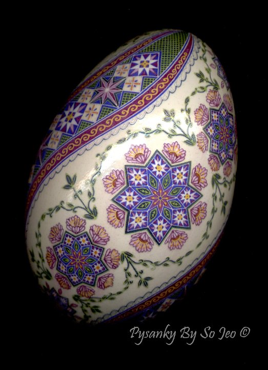 Ring Around The Rosie Ukrainian Easter Egg Pysanky By So Jeo